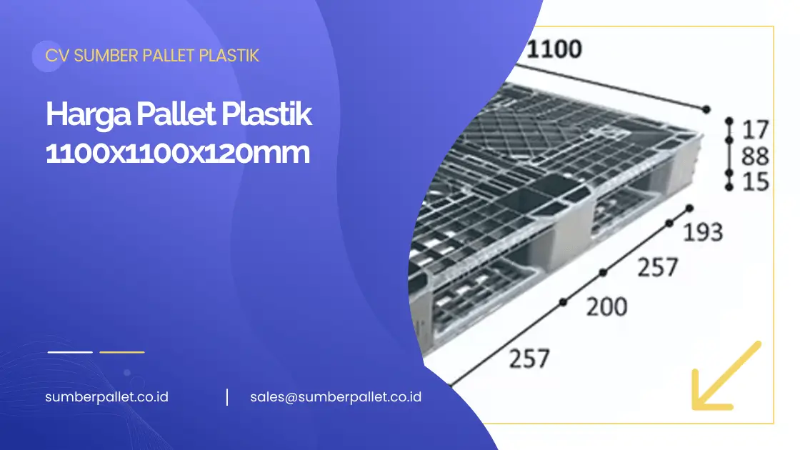 Harga Pallet Plastik 1100x1100x120mm