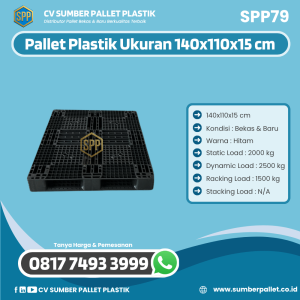 Pallet Plastik Bekas/Baru Ukuran 140x110x15 cm - SPP79