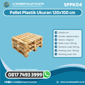 Pallet Kayu Bekas/Baru Ukuran 120x100 cm - SPPK04