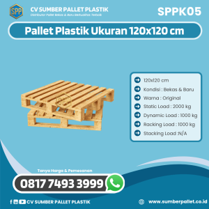 Pallet Kayu Bekas/Baru Ukuran 120x120 cm - SPPK05
