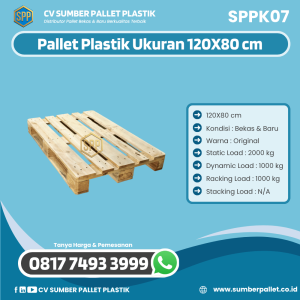 Pallet Kayu Bekas/Baru Ukuran 120x80 cm - SPPK07