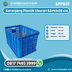 Keranjang Plastik Bekas/Baru Ukuran 62x43 cm - SPPR01