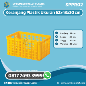Keranjang Plastik Bekas/Baru Ukuran 62x43 cm - SPPR02