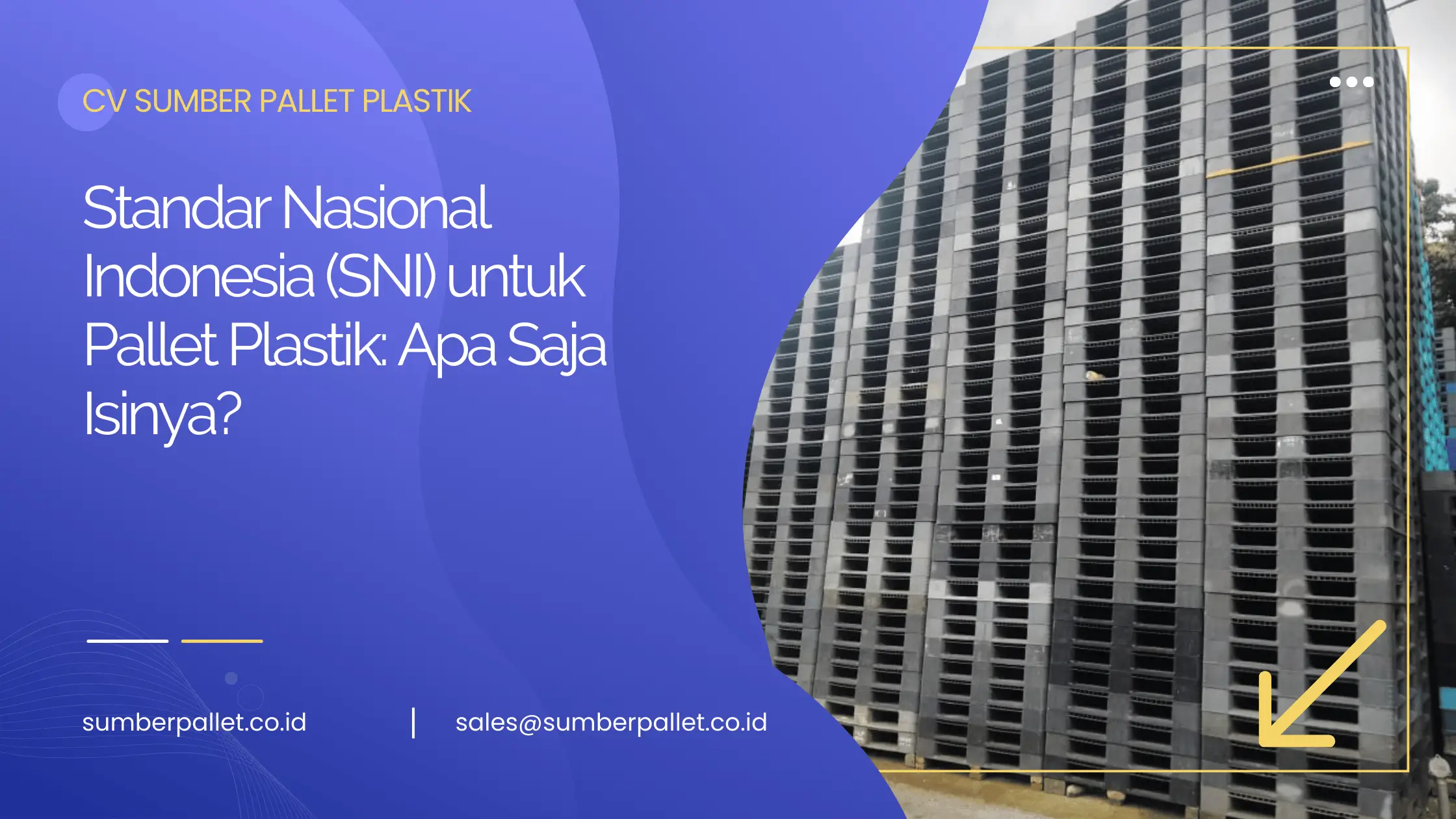 Standar Nasional Indonesia (SNI) untuk Pallet Plastik: Apa Saja Isinya?